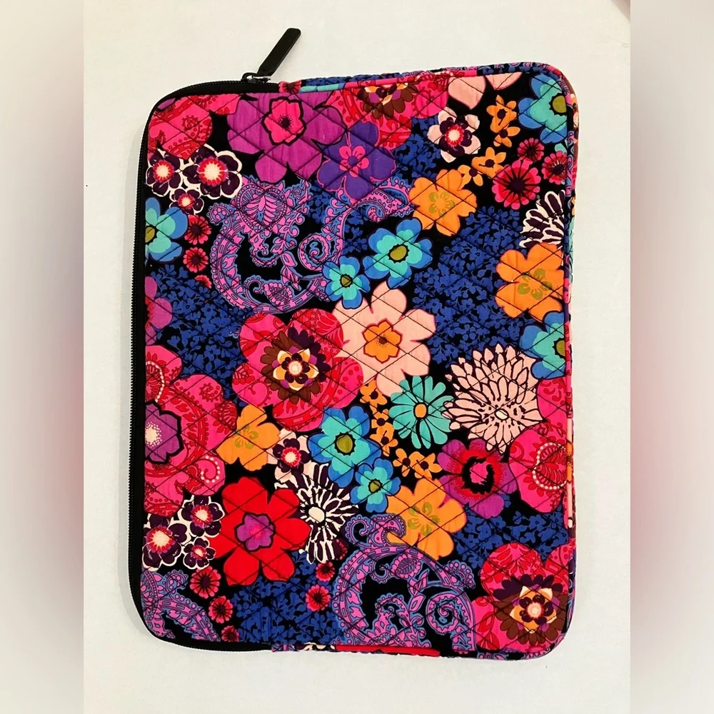 Vera Bradley Floral e-Reader Tablet I Pad Sleeve Case Cover Zip